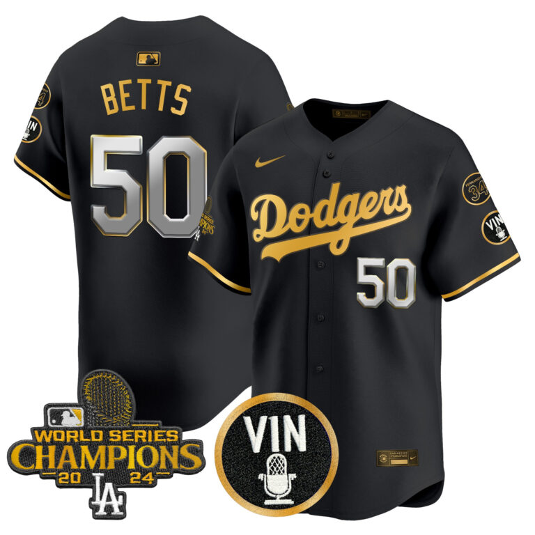 Men Los Angeles Dodgers 50 Betts black Sakura Edition Nike MLB 2025 Jersey style5